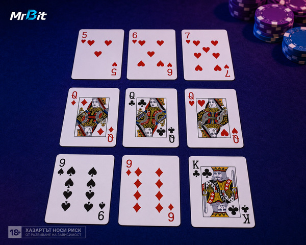 Three Card Poker комбинации